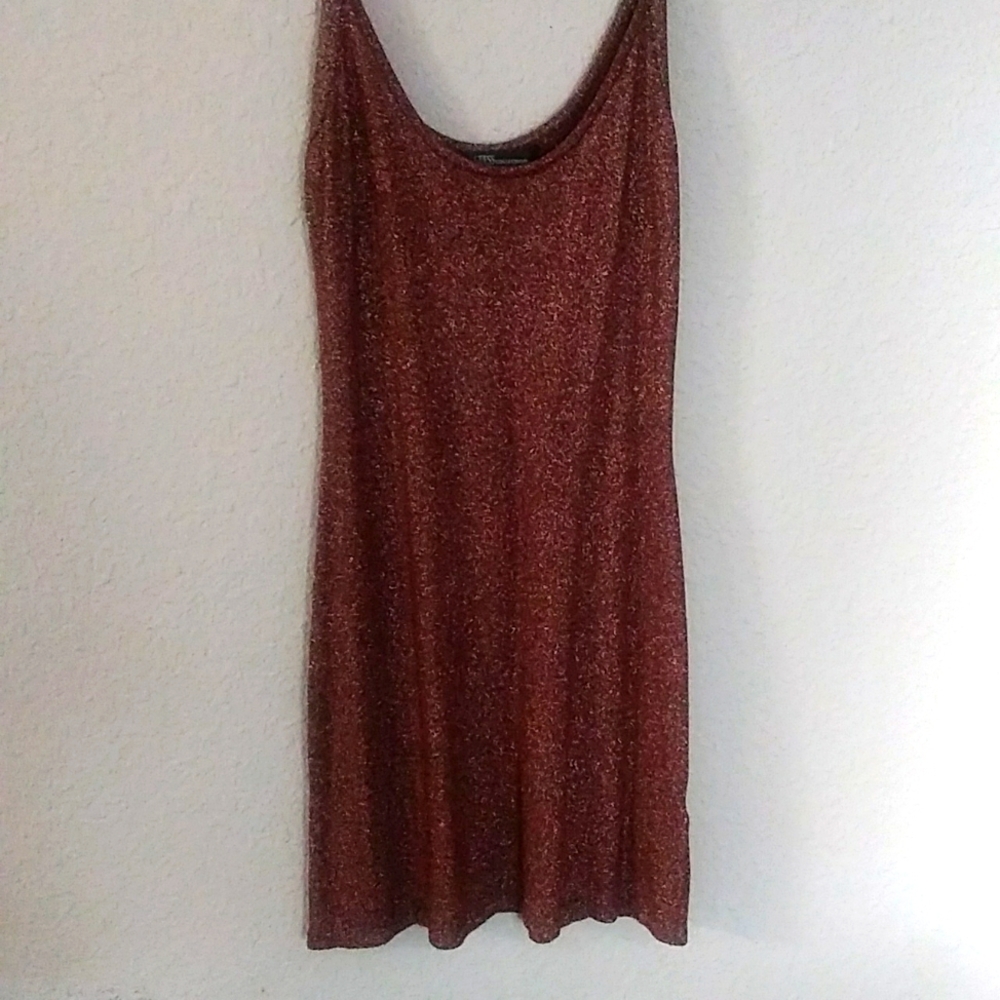 Guess Copper sparkly sexy cocktail dress